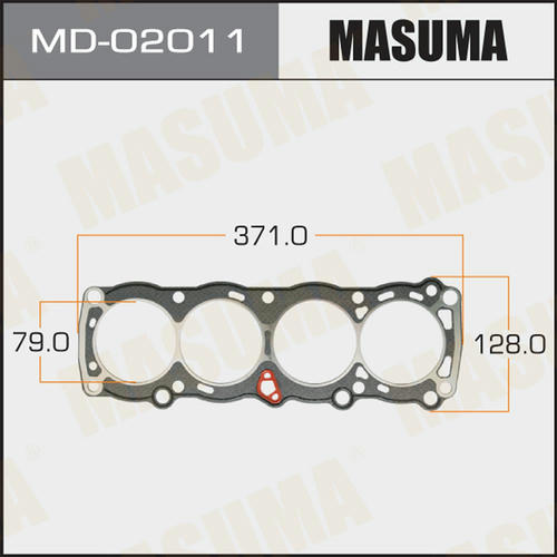 Прокладка ГБЦ (графит-эластомер) Masuma толщина 1,60 мм, MD-02011