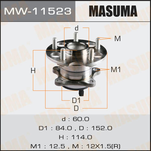 Ступичный узел Masuma, MW-11523