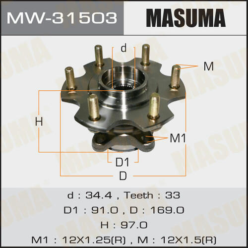 Ступичный узел Masuma, MW-31503