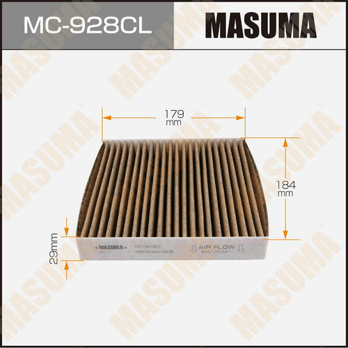 Фильтр салонный Masuma угольный, MC-928CL