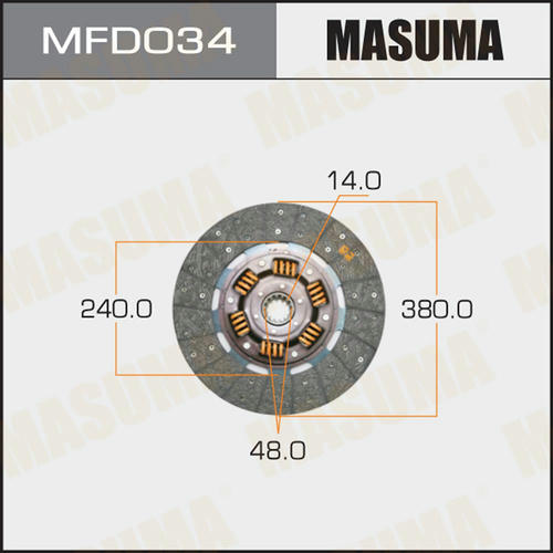 Диск сцепления Masuma, MFD034