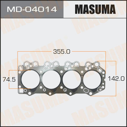Прокладка ГБЦ (графит-эластомер) Masuma толщина 1,60 мм, MD-04014