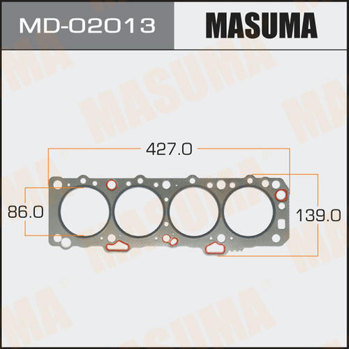 Прокладка ГБЦ (графит-эластомер) Masuma толщина 1,60 мм, MD-02013