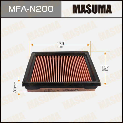 Фильтр воздушный Masuma с пропиткой маслом, MFA-N200