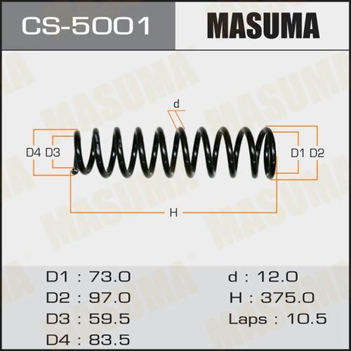Пружина подвески Masuma, CS-5001