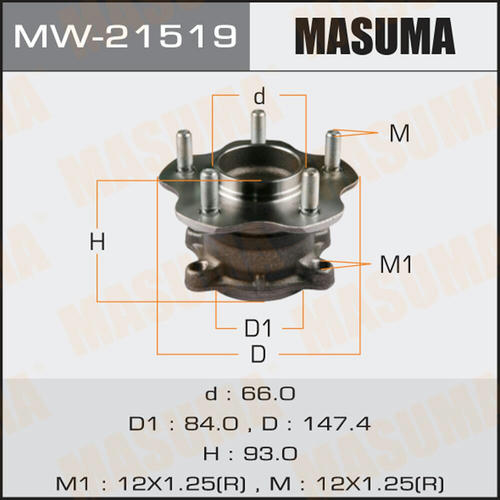 Ступичный узел Masuma, MW-21519