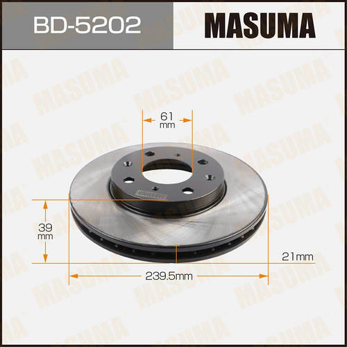 Диск тормозной Masuma, BD-5202