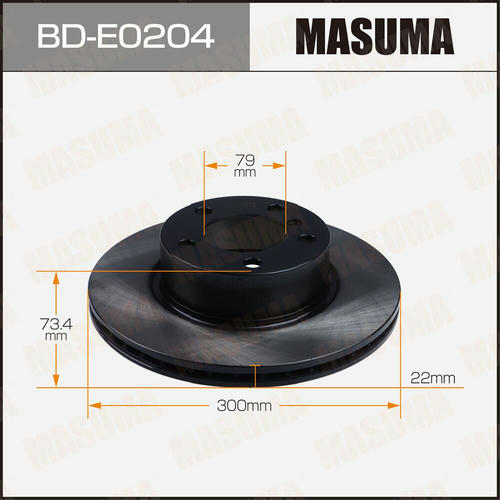 Диск тормозной Masuma, BD-E0204