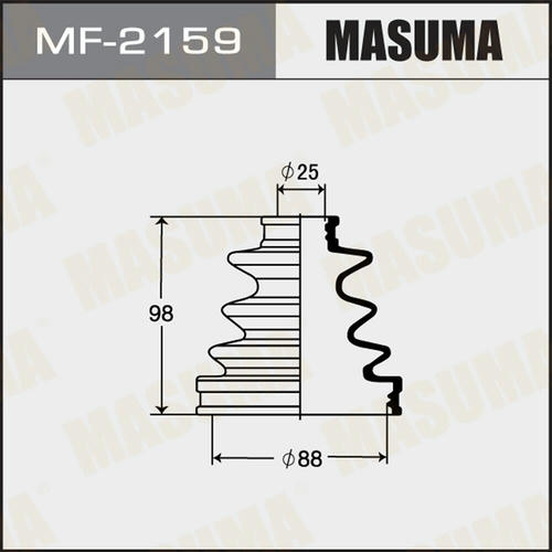Пыльник ШРУСа Masuma (резина), MF-2159