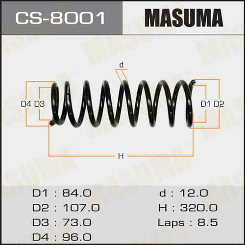 Пружина подвески Masuma, CS-8001