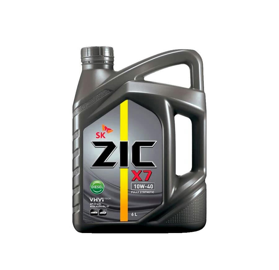 Масло моторное ZIC X7 Diesel 10W40 синтетическое 6л 172607