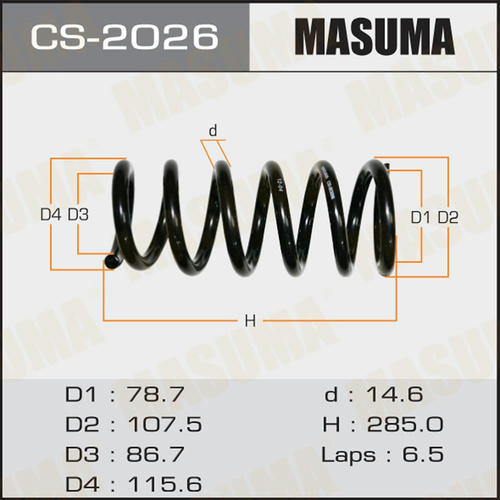Пружина подвески Masuma, CS-2026