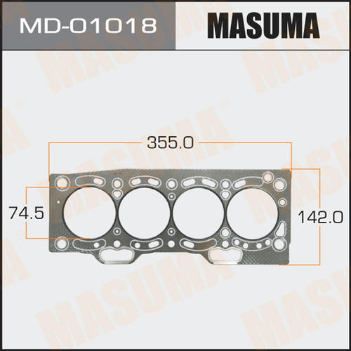 Прокладка ГБЦ (графит-эластомер) Masuma толщина 1,60 мм , MD-01018