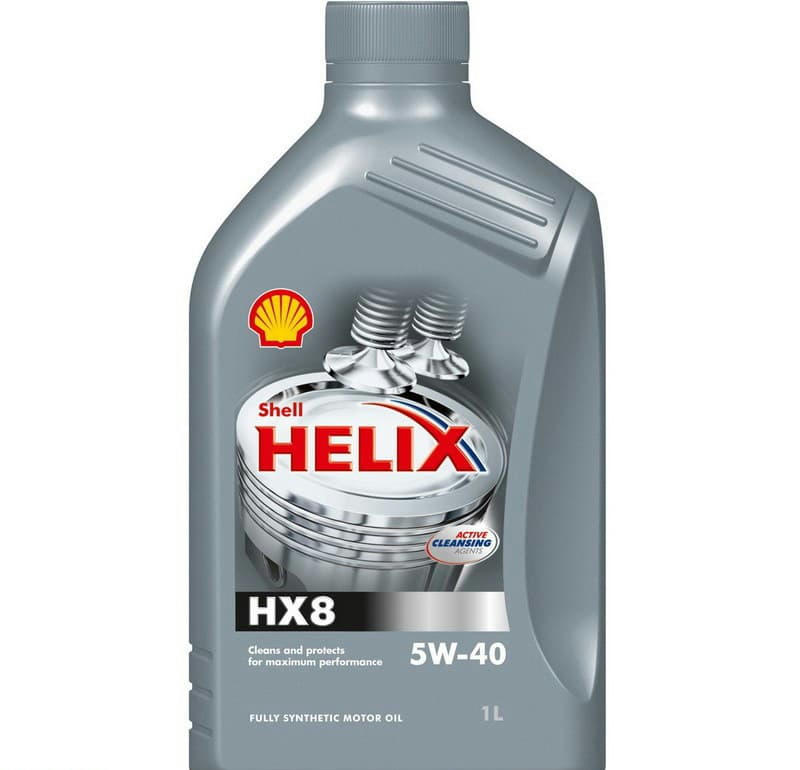 Масло SHELL Helix HX8 Synthetic 5W40 моторное синтетическое 1л