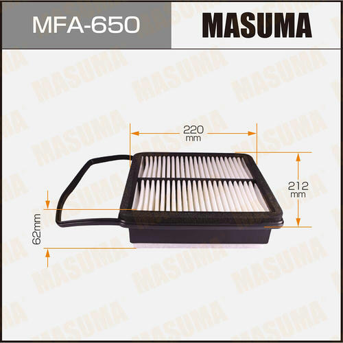 Фильтр воздушный Masuma, MFA-650
