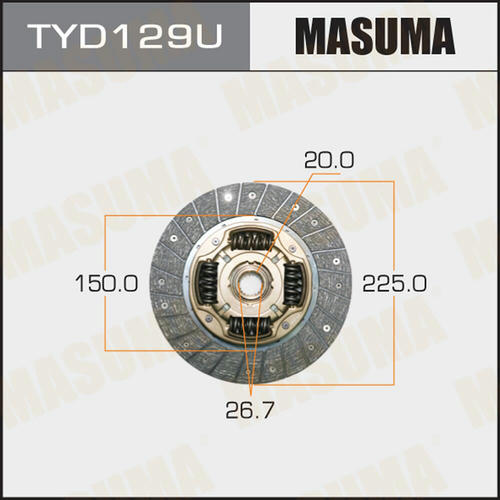 Диск сцепления Masuma, TYD129U