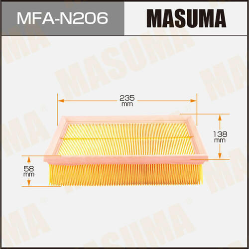 Фильтр воздушный Masuma, MFA-N206