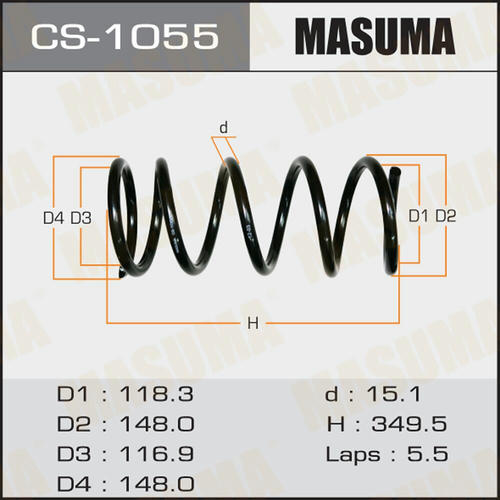 Пружина подвески Masuma, CS-1055