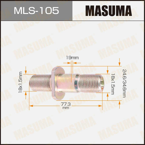Шпилька колесная M18x1.5(R), M18x1.5(R) Masuma, MLS-105