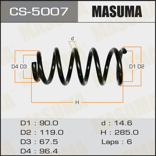 Пружина подвески Masuma, CS-5007