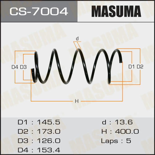 Пружина подвески Masuma, CS-7004