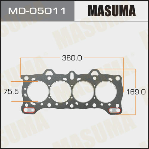 Прокладка ГБЦ (графит-эластомер) Masuma толщина 1,60 мм, MD-05011