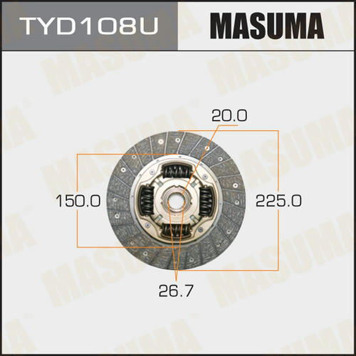 Диск сцепления Masuma, TYD108U