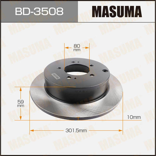 Диск тормозной Masuma, BD-3508