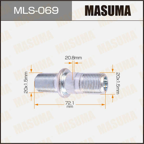 Шпилька колесная M20x1.5(R), M20x1.5(R) Masuma, MLS-069