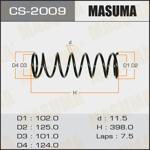 Пружина подвески Masuma, CS-2009