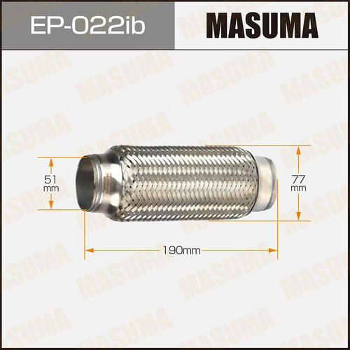 Гофра глушителя Masuma Innerbraid 51x190 , EP-022ib