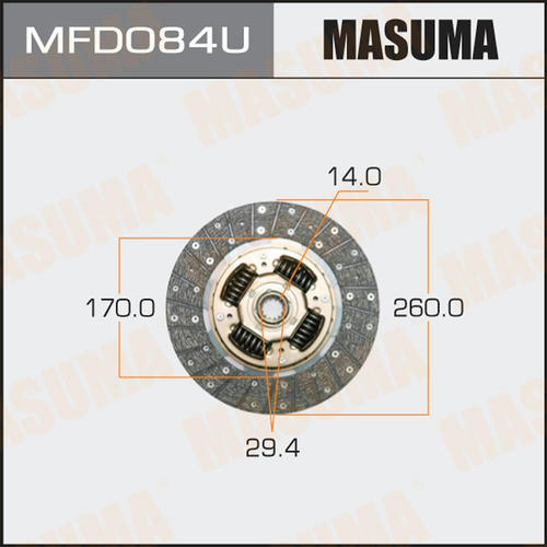 Диск сцепления Masuma, MFD084U