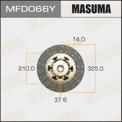 Диск сцепления Masuma, MFD066Y