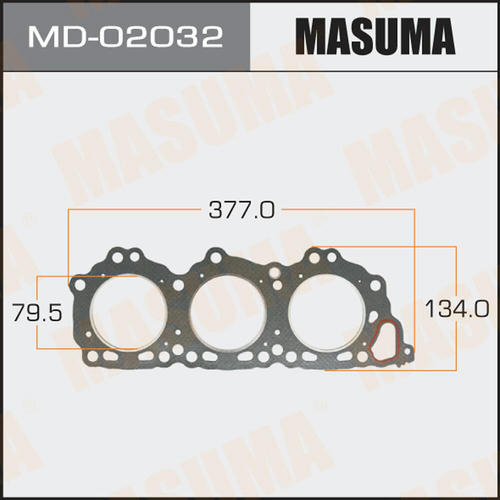Прокладка ГБЦ (графит-эластомер) Masuma толщина 1,60 мм, MD-02032