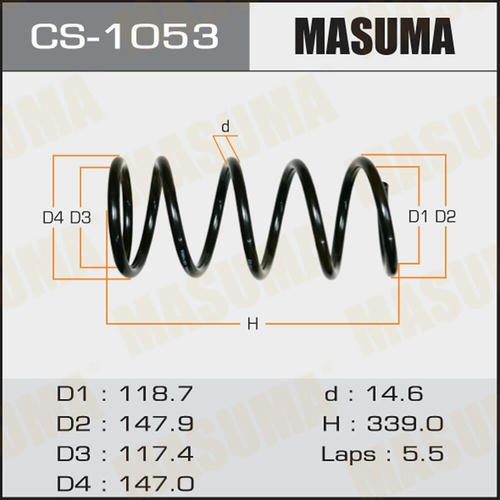 Пружина подвески Masuma, CS-1053