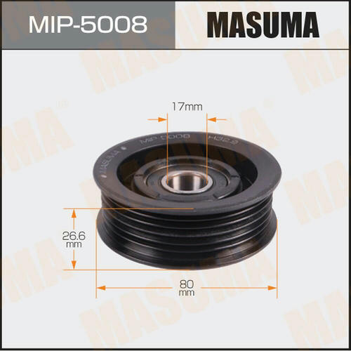 Ролик обводной приводного ремня Masuma, MIP-5008