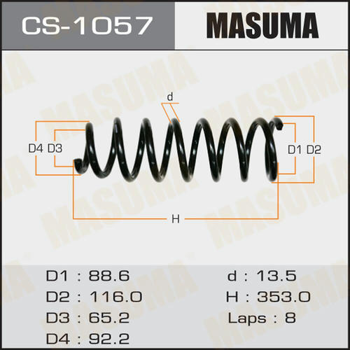 Пружина подвески Masuma, CS-1057