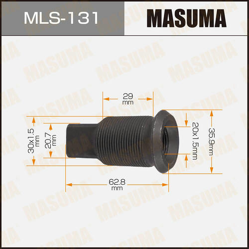 Футорка колесная M30x1.5(L), M20x1.5(L) Masuma, MLS-131