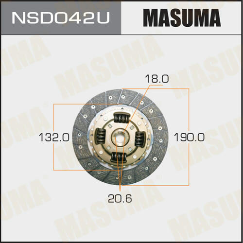 Диск сцепления Masuma, NSD042U