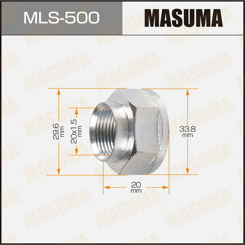Гайка ШРУСа Masuma M20x1.5(R) под ключ 30, MLS-500