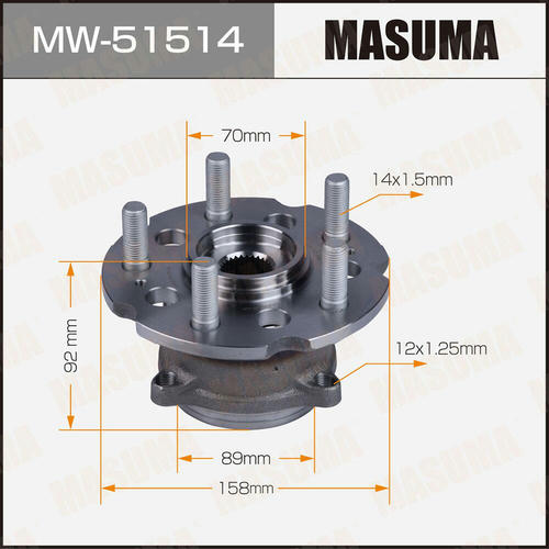 Ступичный узел Masuma, MW-51514