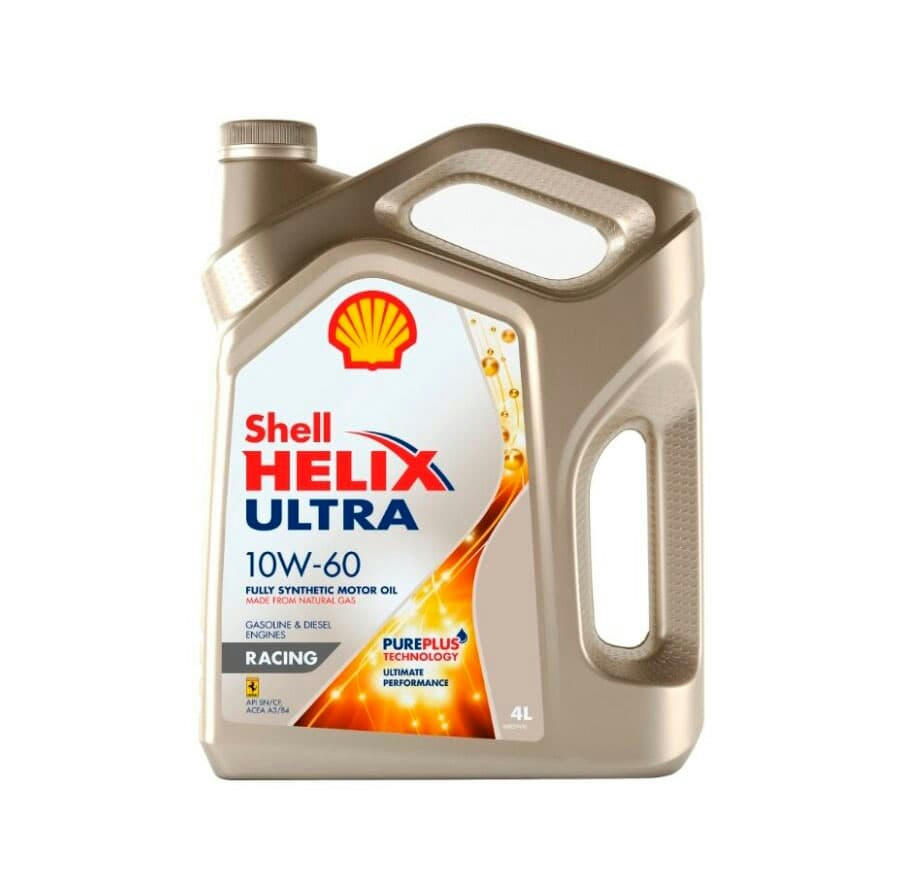 Масло моторное Shell Helix Ultra Racing 10W60 синтетическое 4л 550046412
