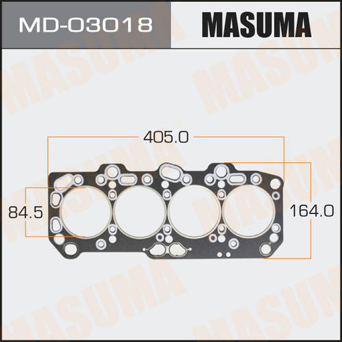Прокладка ГБЦ (графит-эластомер) Masuma толщина 1,60 мм, MD-03018