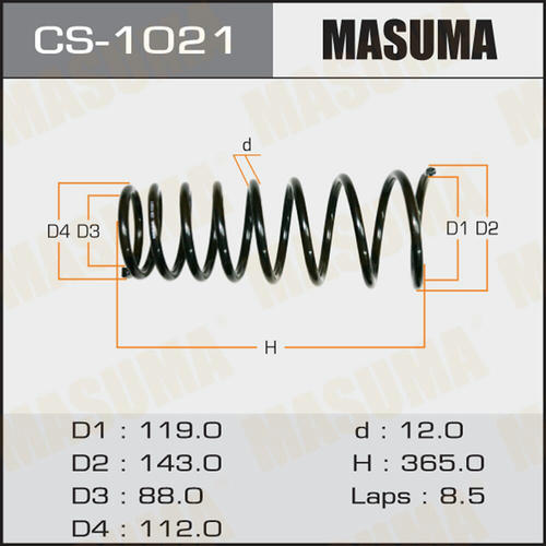 Пружина подвески Masuma, CS-1021