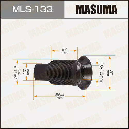 Футорка колесная M25x1.5(L), M16x1.5(L) Masuma, MLS-133