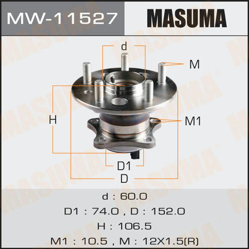 Ступичный узел Masuma, MW-11527
