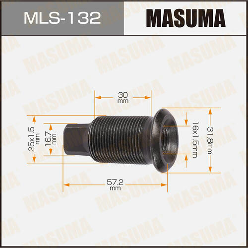 Футорка колесная M25x1.5(R), M16x1.5(R) Masuma, MLS-132