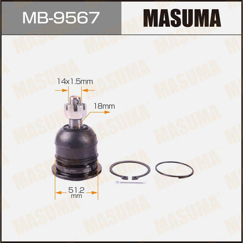 Опора шаровая Masuma, MB-9567