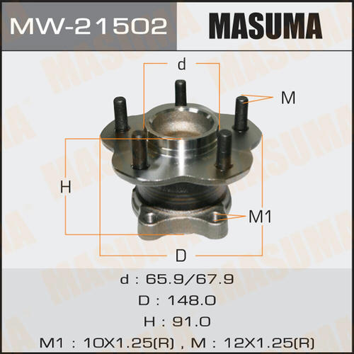 Ступичный узел Masuma, MW-21502