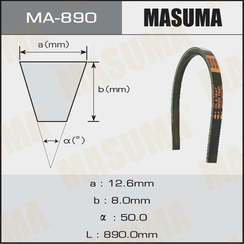 Ремень привода навесного оборудования Masuma, MA-890